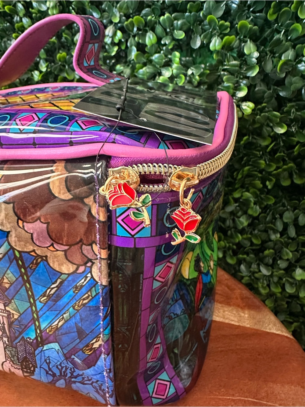 Disney Beauty and the Beast Stained Glass Cosmetic Case - Picture 5 of 8